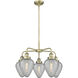 Geneseo 5 Light 24 inch Antique Brass Chandelier Ceiling Light