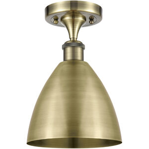 Ballston Dome LED 7.5 inch Antique Brass Semi-Flush Mount Ceiling Light