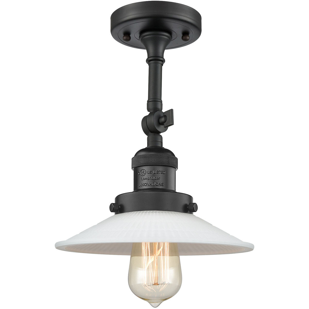 Franklin Restoration Halophane 1 Light 9 inch Matte Black Sconce Wall Light in Matte White Halophane Glass, Franklin Restoration