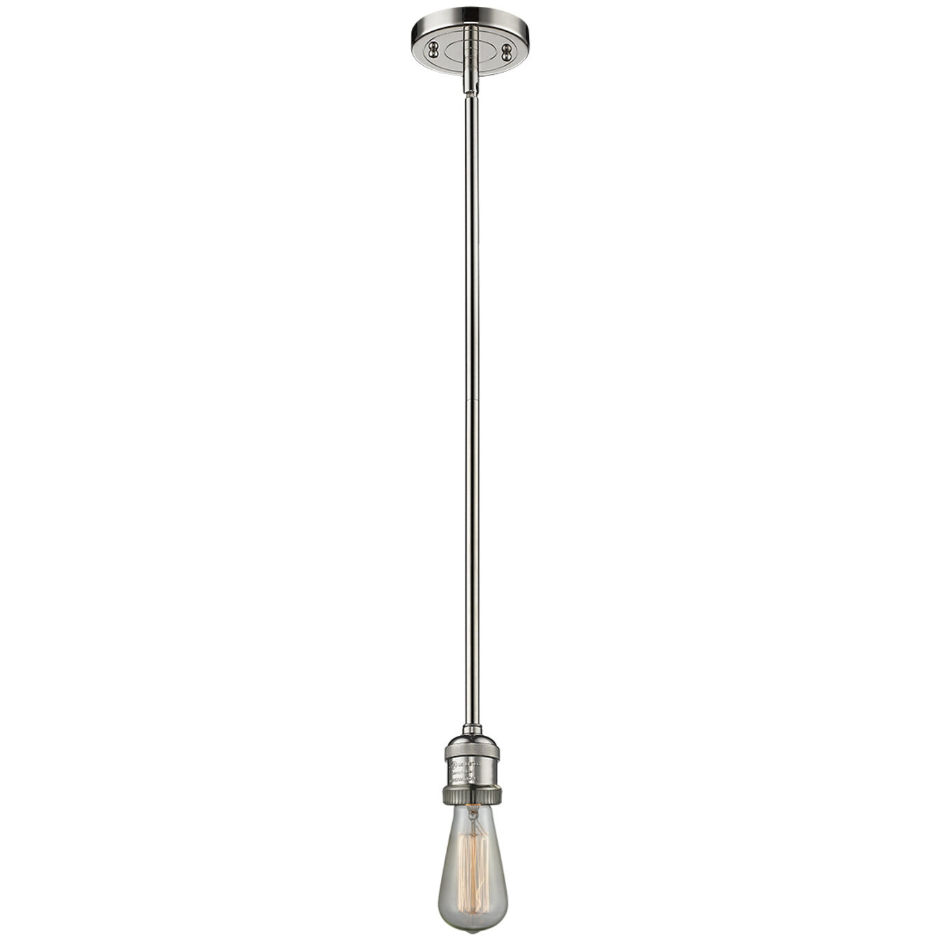 Franklin Restoration Beacon LED 12 inch Polished Nickel Mini Pendant Ceiling Light in Clear, Franklin Restoration