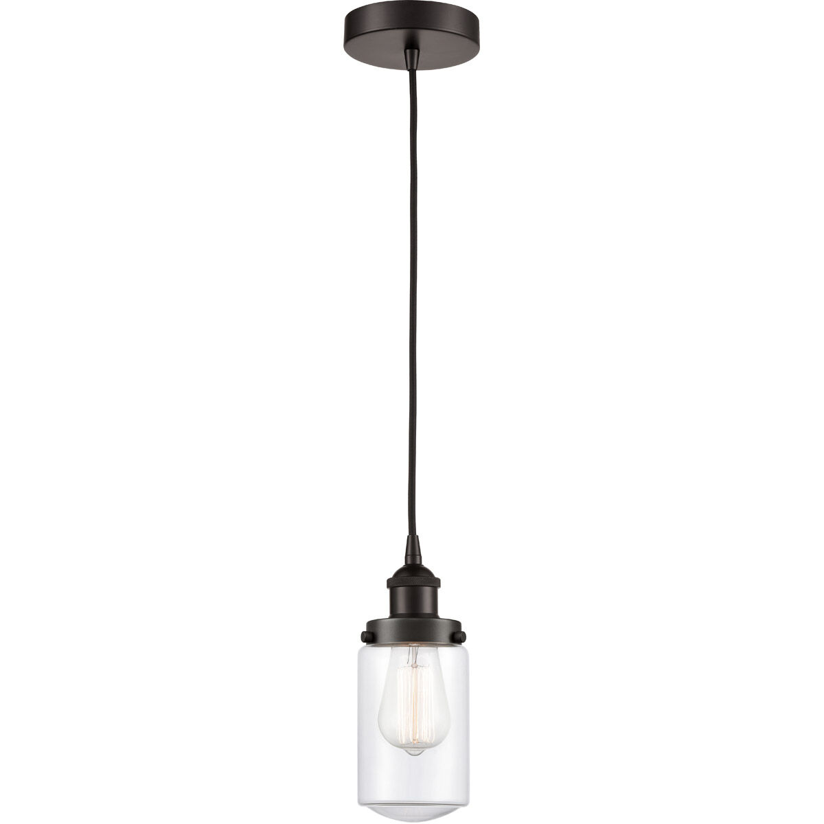 Edison Dover LED 5 inch Oil Rubbed Bronze Mini Pendant Ceiling Light