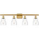 Ballston Ellery LED 36 inch Satin Gold Bath Vanity Light Wall Light in Seedy Glass, Ballston