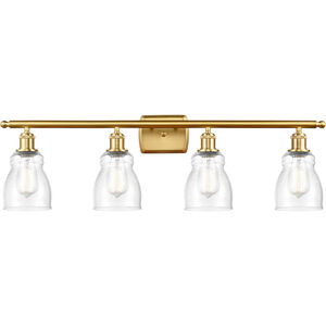 Ballston Ellery LED 36 inch Satin Gold Bath Vanity Light Wall Light in Seedy Glass, Ballston