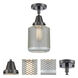 Franklin Restoration Stanton 1 Light 6 inch Matte Black Flush Mount Ceiling Light