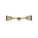Franklin Restoration Chatham 2 Light 6 inch Brushed Brass Bath Vanity Light Wall Light in Mercury Glass, Franklin Restoration