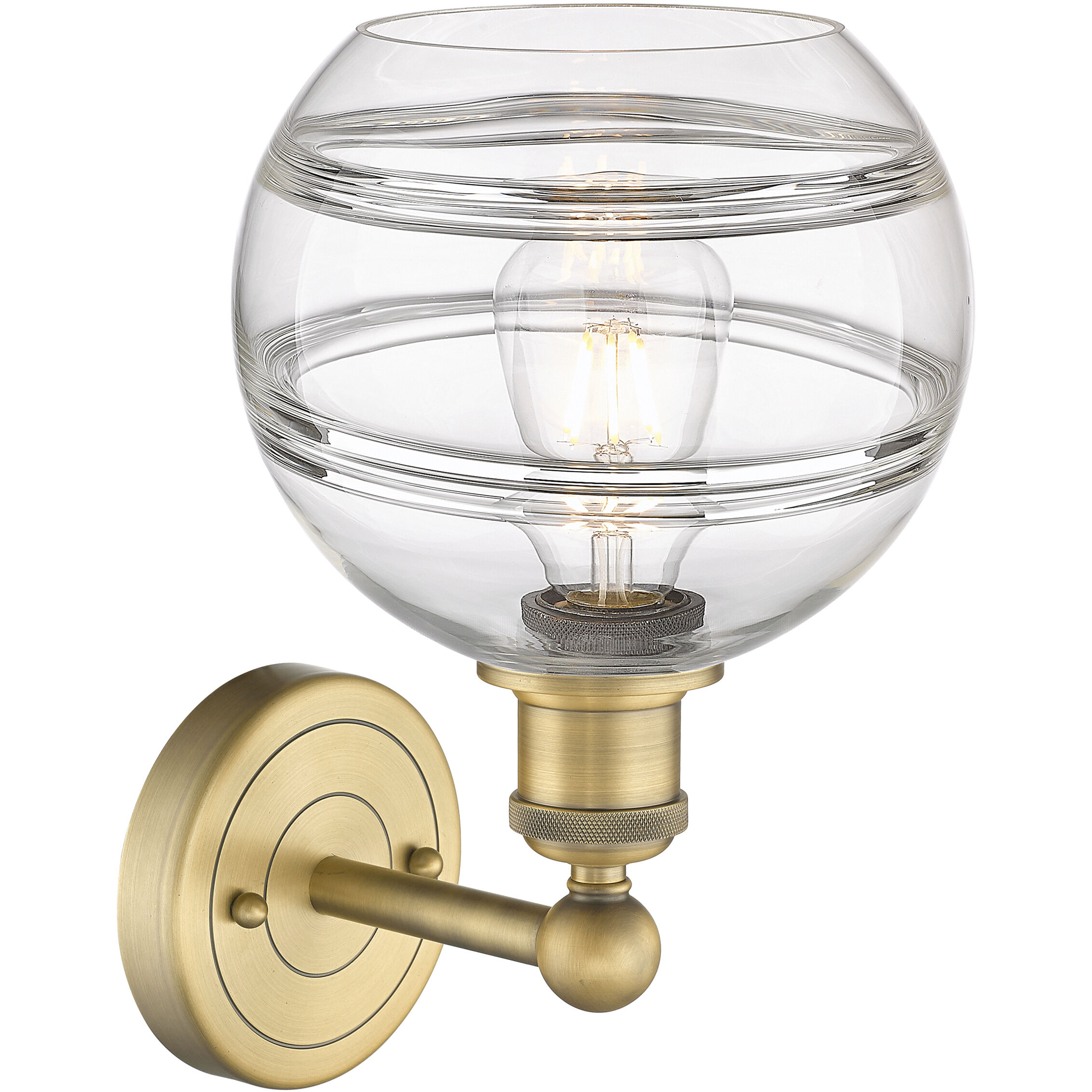 Edison Rochester 1 Light 8 inch Brushed Brass Sconce Wall Light