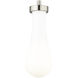 Owego 7 Light 47.5 inch Champagne Bronze Linear Pendant Ceiling Light in Gloss White Glass