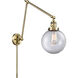 Large Beacon 30 inch 60.00 watt Antique Brass Swing Arm Wall Light, Franklin Restoration