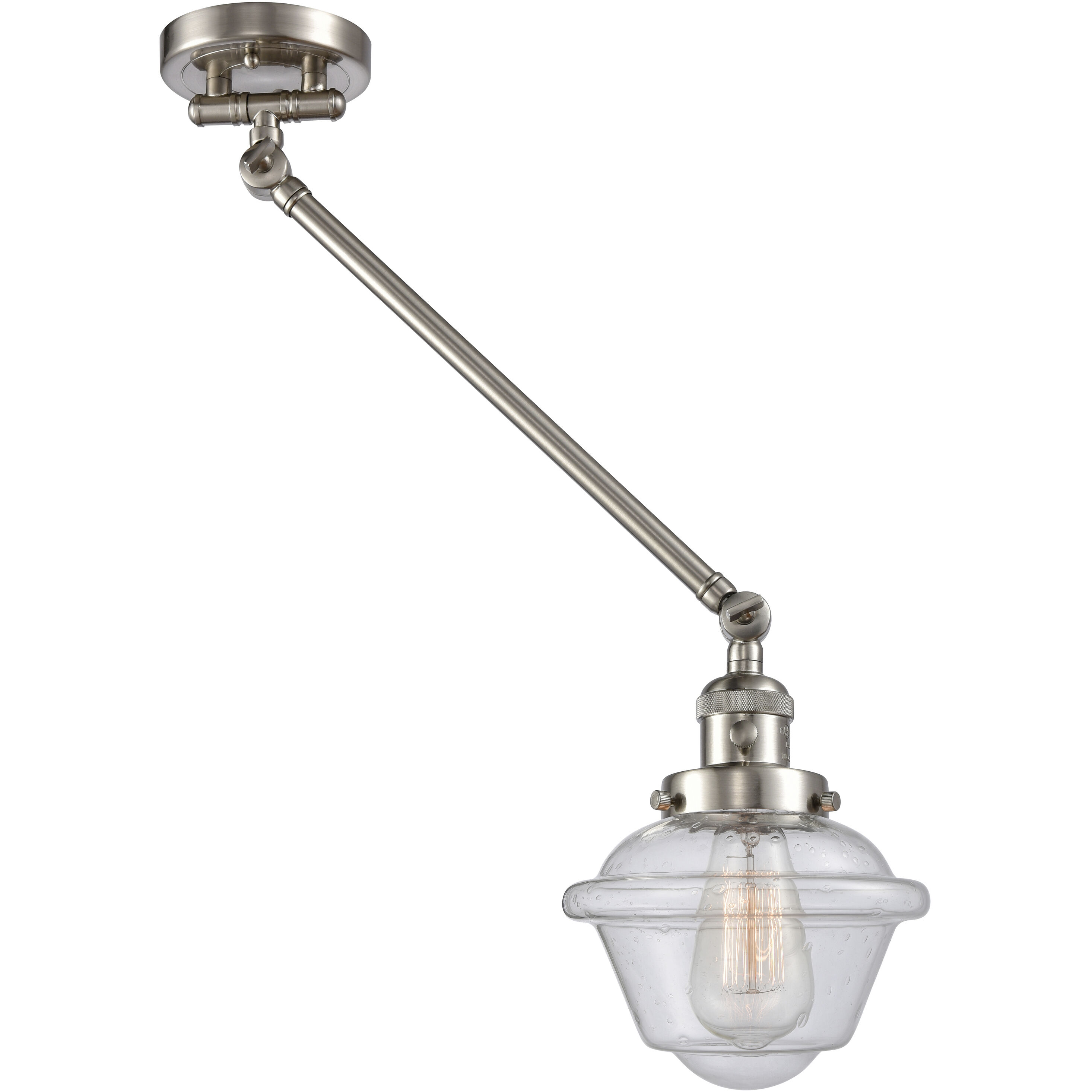 Small Oxford 1 Light 8.00 inch Swing Arm Light/Wall Lamp