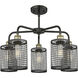 Ballston 5 Light 24.5 inch Black Antique Brass and Matte Black Chandelier Ceiling Light