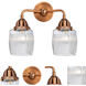 Nouveau 2 Colton LED 14 inch Antique Copper Bath Vanity Light Wall Light