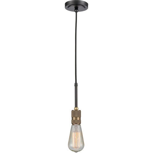 Restoration Ellis 1 Light 3 inch Black Antique Brass Mini Pendant Ceiling Light
