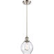 Ballston Small Waverly LED 6 inch Brushed Satin Nickel Mini Pendant Ceiling Light in Silver, Ballston