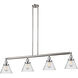 Franklin Restoration Large Cone 4 Light 52.38 inch Island Light