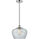 Edison Fenton LED 11 inch Polished Chrome Mini Pendant Ceiling Light