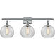Ballston Athens LED 26 inch Polished Chrome Bath Vanity Light Wall Light in Clear Glass, Ballston