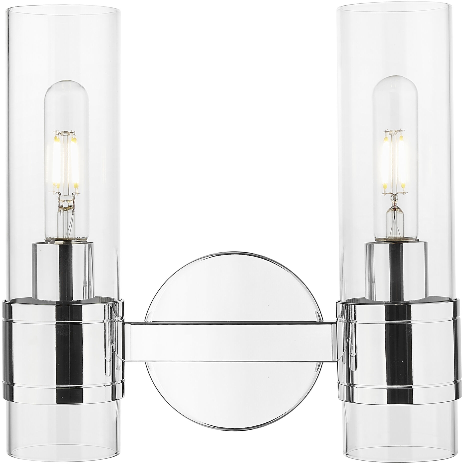 Downtown Urban Arden 2 Light 11 inch Polished Chrome Bath Vanity Light Wall Light