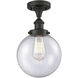Beacon 1 Light 6.5 inch Oil Rubbed Bronze Semi-Flush Mount Ceiling Light