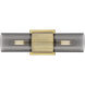 Bolivar 2 Light 4 inch Brushed Brass Bath Vanity Light Wall Light in Plated Smoke Glass