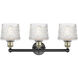 Niagra 3 Light 24.5 inch Black Antique Brass Bath Vanity Light Wall Light