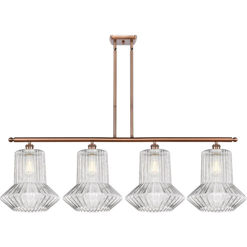 Ballston Springwater LED 48 inch Antique Copper Island Light Ceiling Light, Ballston