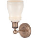 Ellery 1 Light 4.75 inch Antique Copper and White Sconce Wall Light