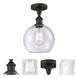 Ballston Athens 1 Light 8 inch Oil Rubbed Bronze Semi-Flush Mount Ceiling Light, Ballston