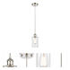 Ballston Clymer 1 Light 4 inch Polished Nickel Mini Pendant Ceiling Light in Clear Glass, Ballston