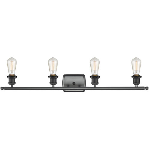Ballston Bare Bulb LED 36 inch Matte Black Bath Vanity Light Wall Light, Ballston