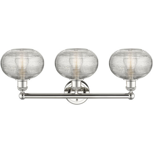 Edison Ithaca 3 Light 26 inch Polished Nickel Bath Vanity Light Wall Light