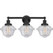 Oxford 3 Light 24.5 inch Matte Black Bath Vanity Light Wall Light