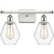 Ballston Cindyrella LED 16 inch White and Polished Chrome Bath Vanity Light Wall Light in Clear Glass