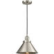 Franklin Restoration Briarcliff LED 10 inch Brushed Satin Nickel Mini Pendant Ceiling Light, Franklin Restoration