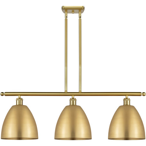 Ballston Dome LED 36 inch Satin Gold Island Light Ceiling Light