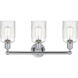 Hadley 3 Light 22.5 inch Polished Chrome Bath Vanity Light Wall Light in Clear Glass