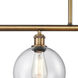 Ballston Athens LED 48 inch Brushed Brass Island Light Ceiling Light, Ballston
