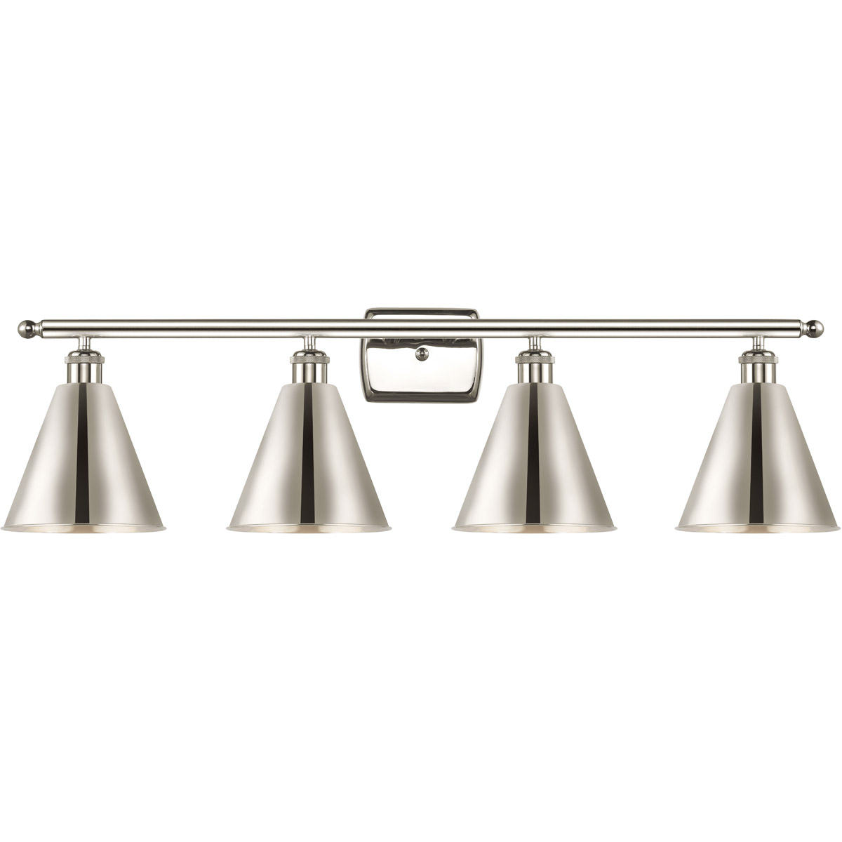 Ballston Plymouth Dome 4 Light 38 inch Antique Copper Bath Vanity Light Wall Light in Matte Seafoam