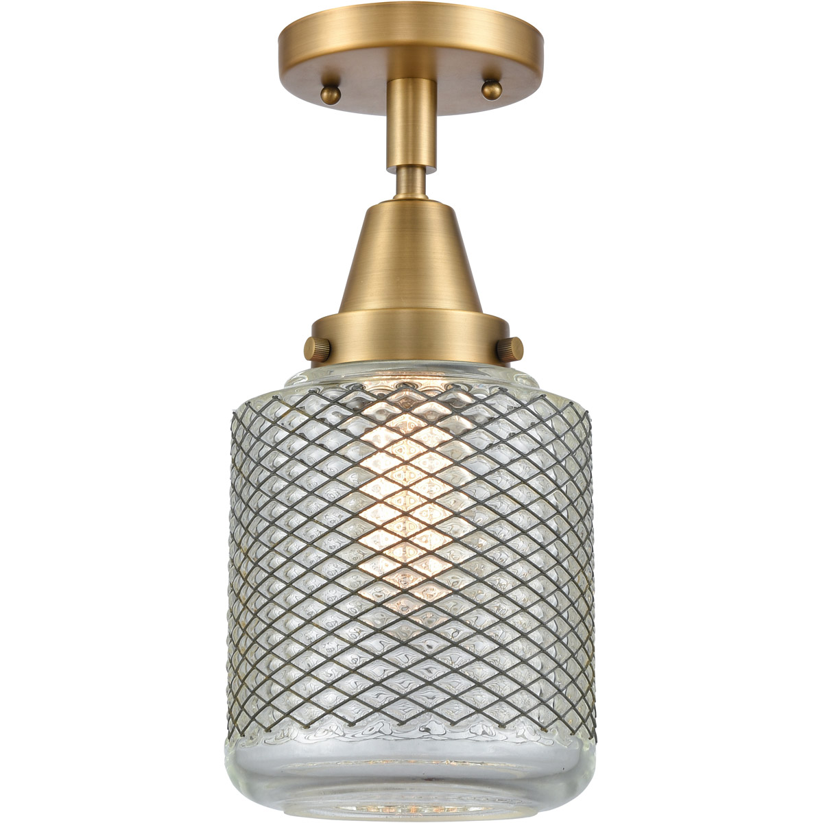 Franklin Restoration Stanton LED 6 inch Brushed Brass Flush Mount Ceiling Light