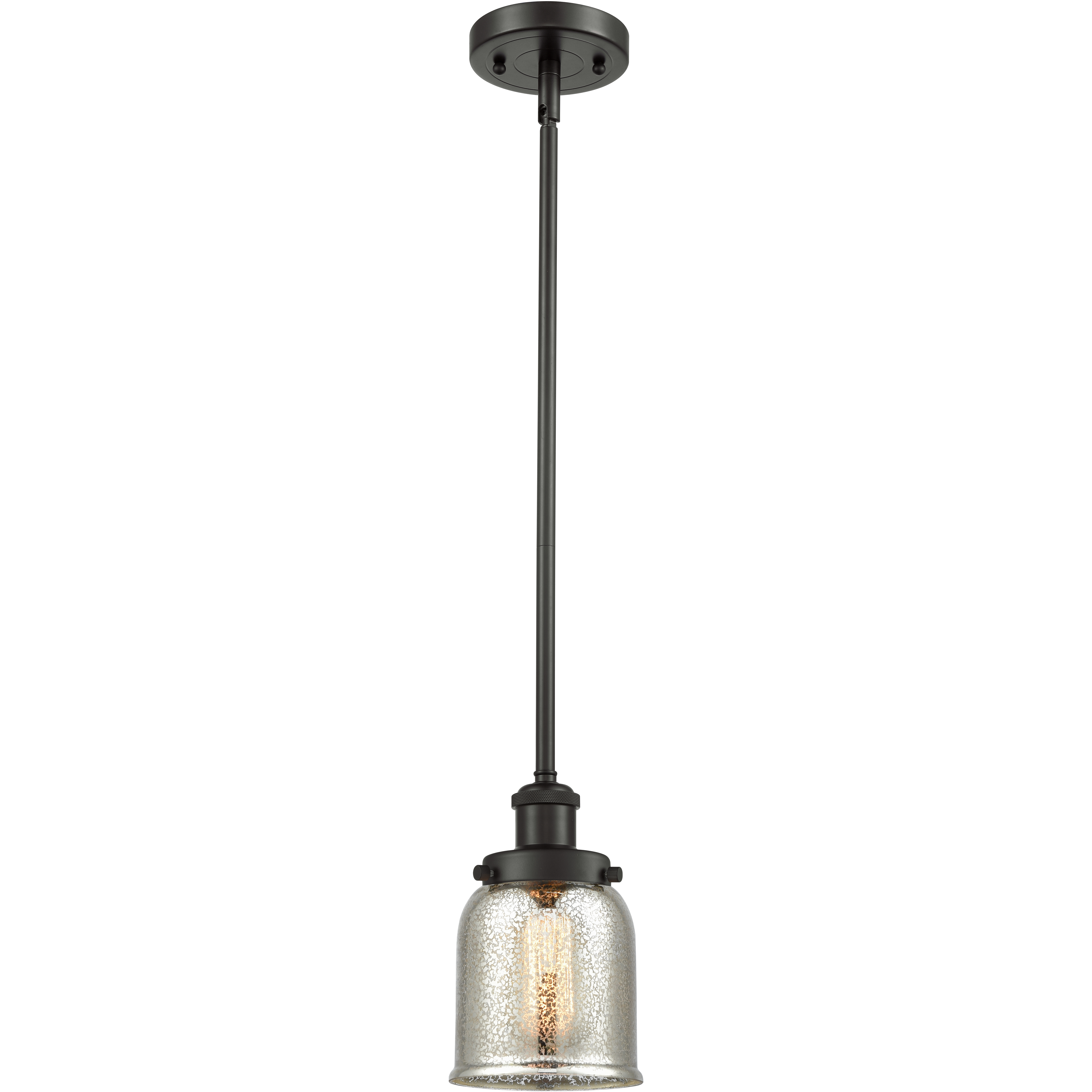 Small Bell 1 Light 5 inch Oil Rubbed Bronze Pendant Ceiling Light, Ballston