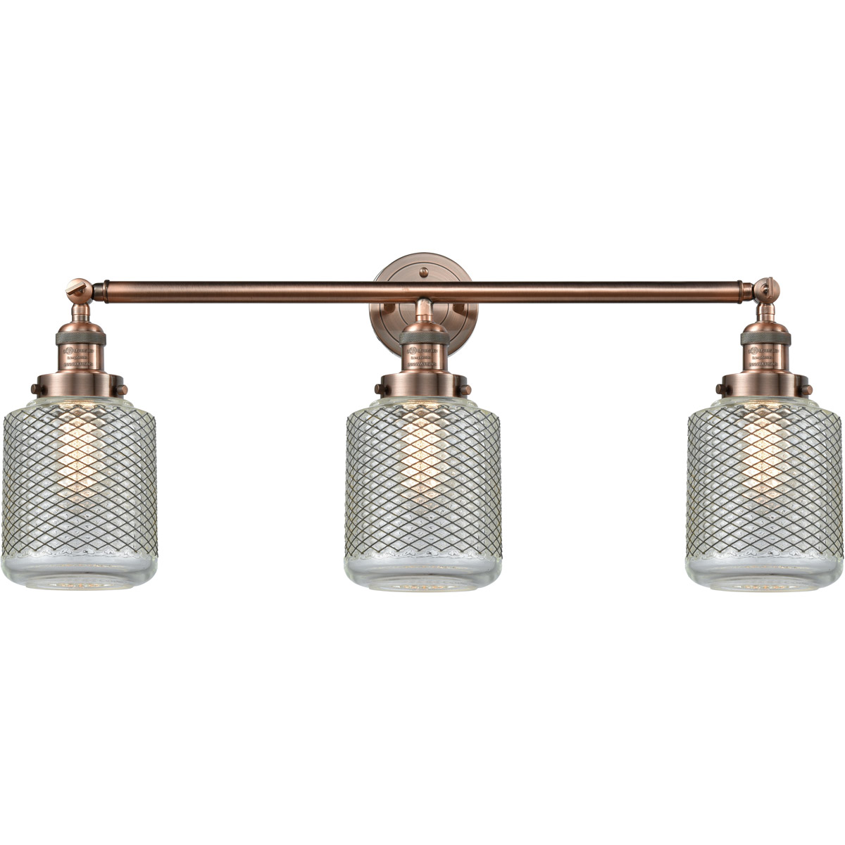 Franklin Restoration Stanton LED 32 inch Antique Copper Bath Vanity Light Wall Light, Franklin Restoration
