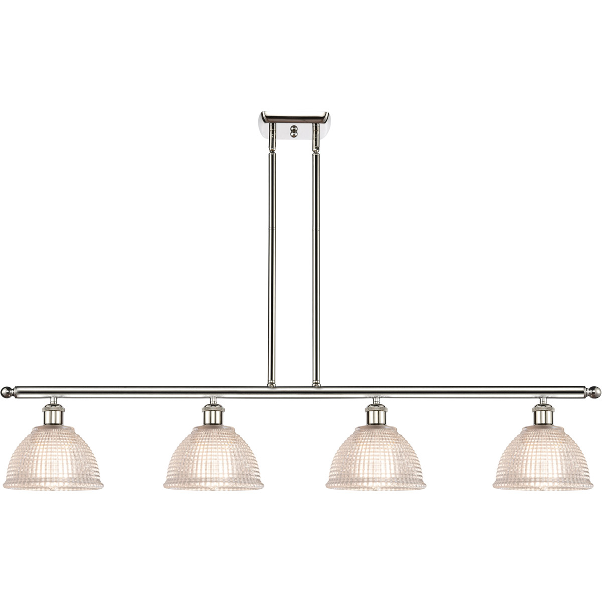 Ballston Arietta 4 Light 48 inch Polished Nickel Island Light Ceiling Light, Ballston