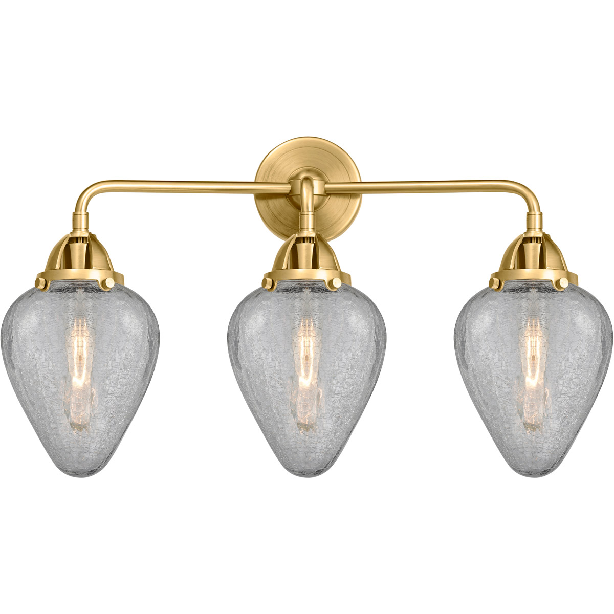 Nouveau 2 Geneseo LED 25 inch Satin Gold Bath Vanity Light Wall Light
