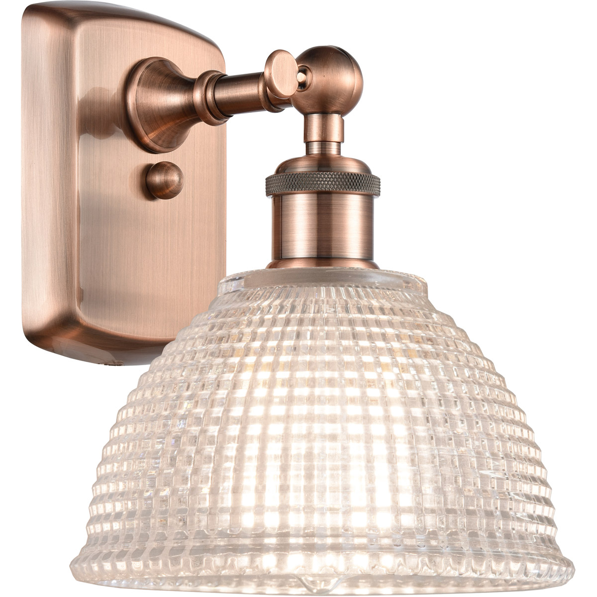 Ballston Arietta 1 Light 8 inch Antique Copper Sconce Wall Light, Ballston