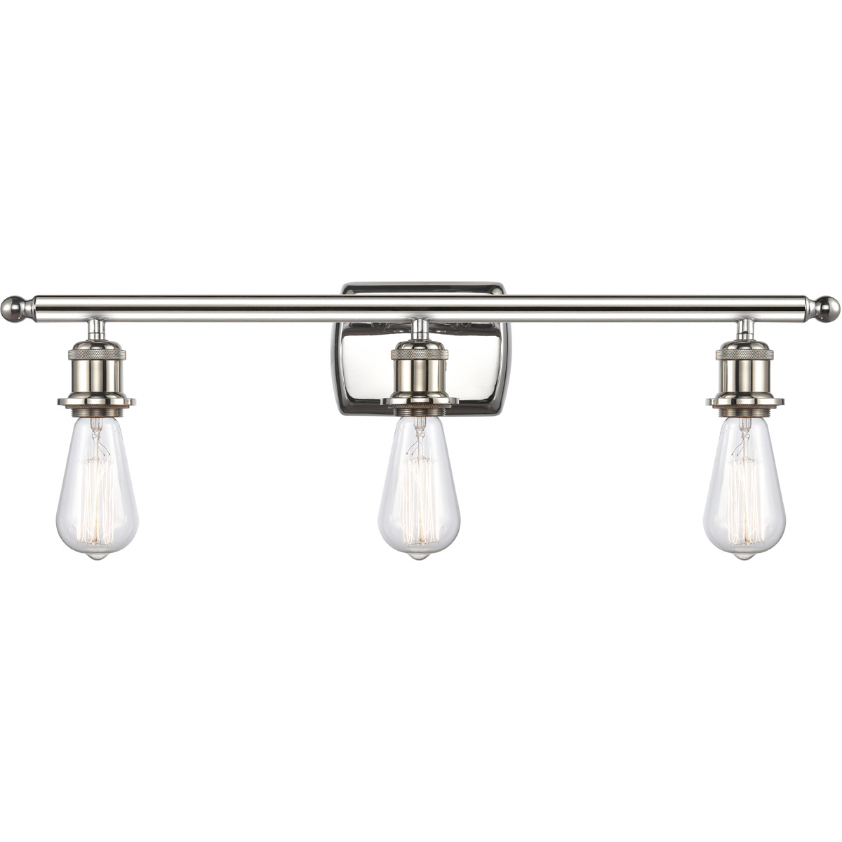 Ballston Bare Bulb LED 26 inch Polished Nickel Bath Vanity Light Wall Light, Ballston