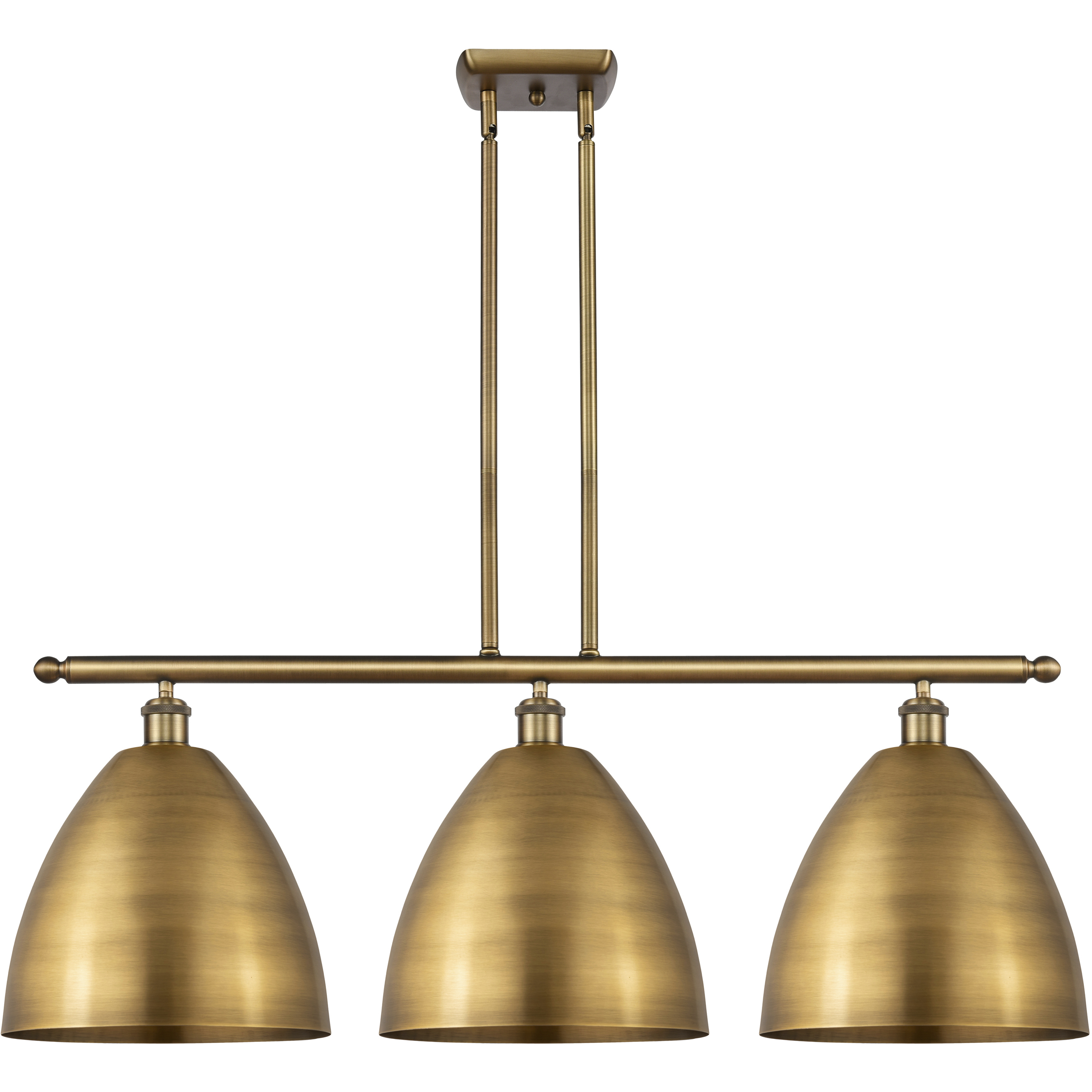 Ballston Dome LED 38.5 inch Brushed Brass Island Light Ceiling Light
