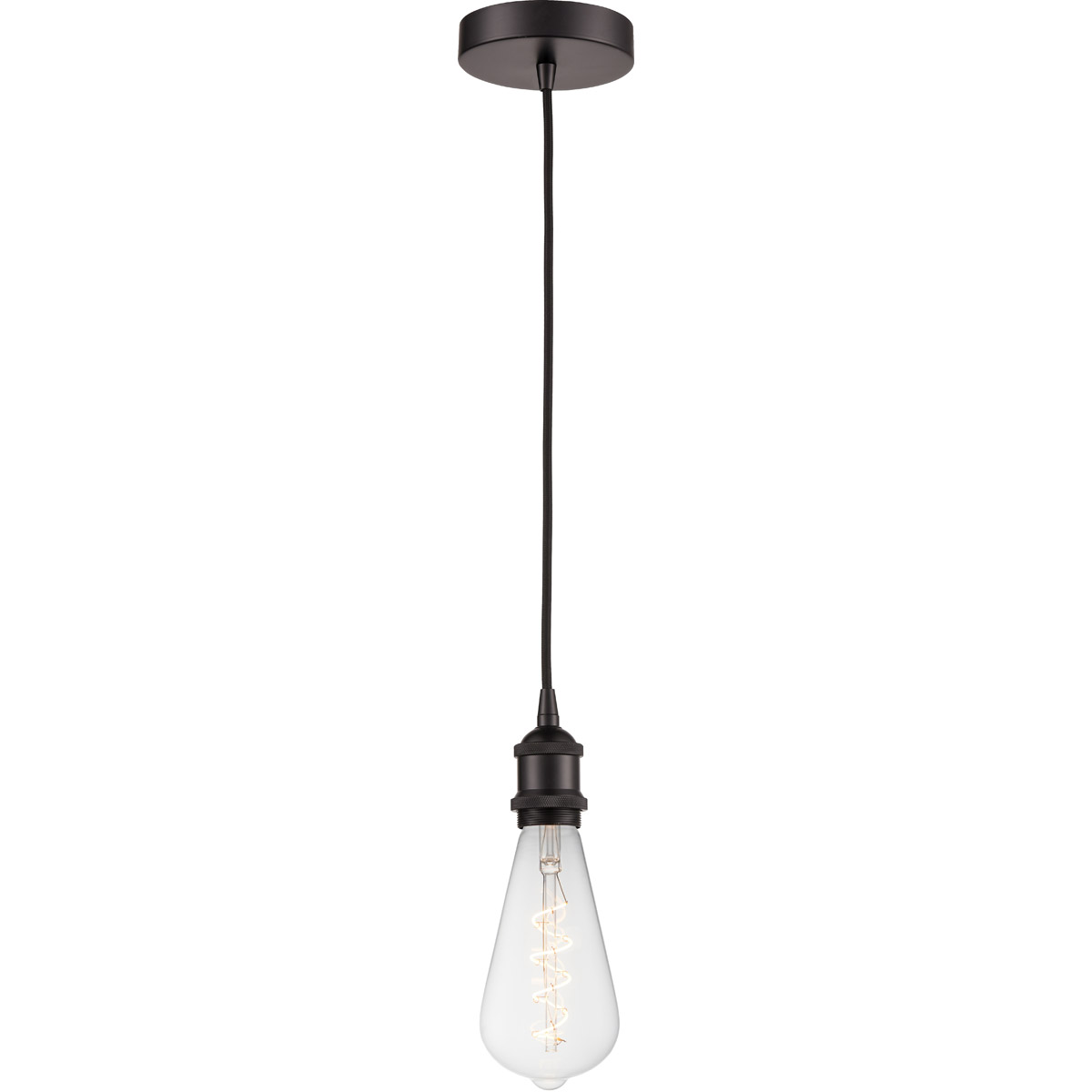 Ballston Edison LED 3.75 inch Oil Rubbed Bronze Mini Pendant Ceiling Light, Ballston