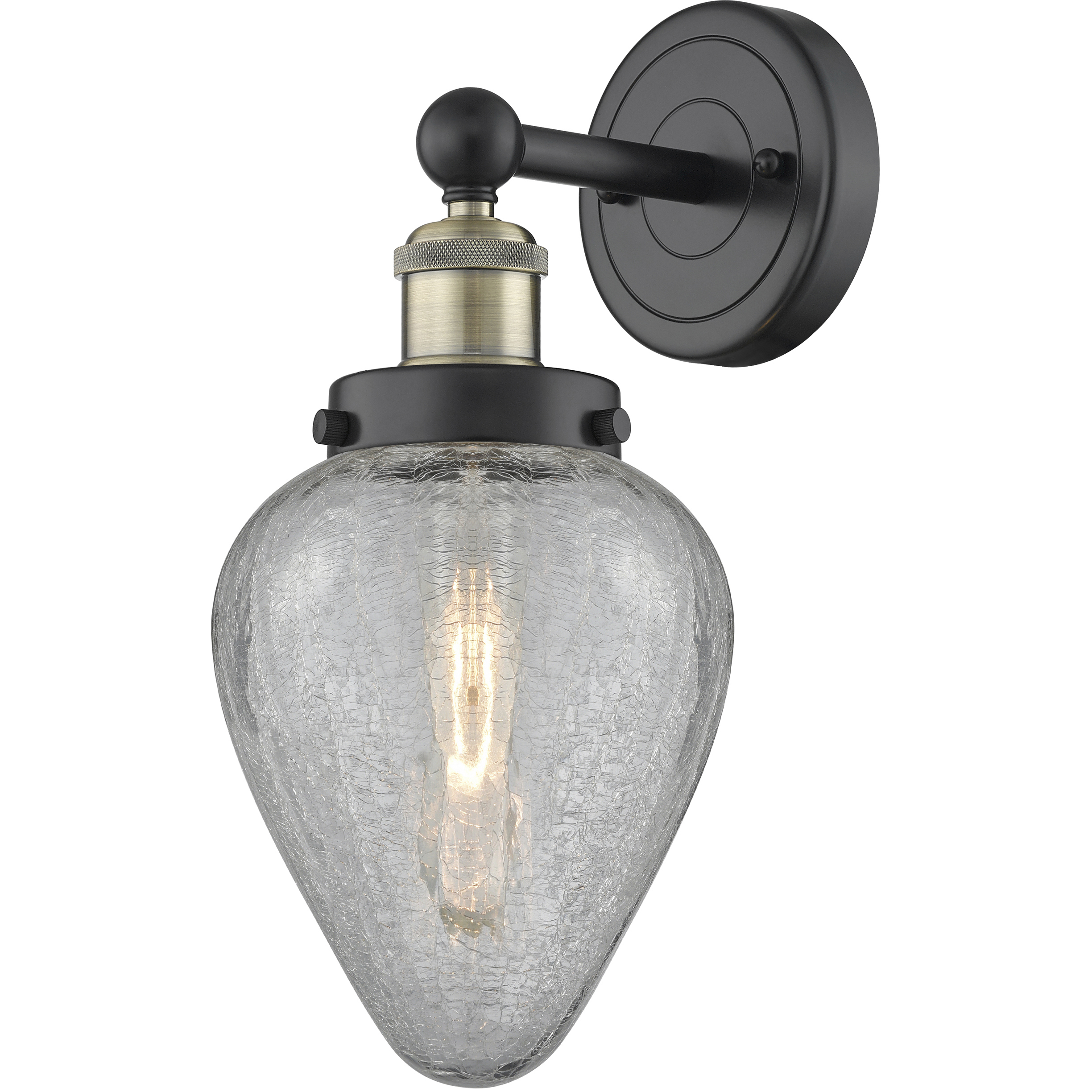 Geneseo Sconce Wall Light in Black Antique Brass