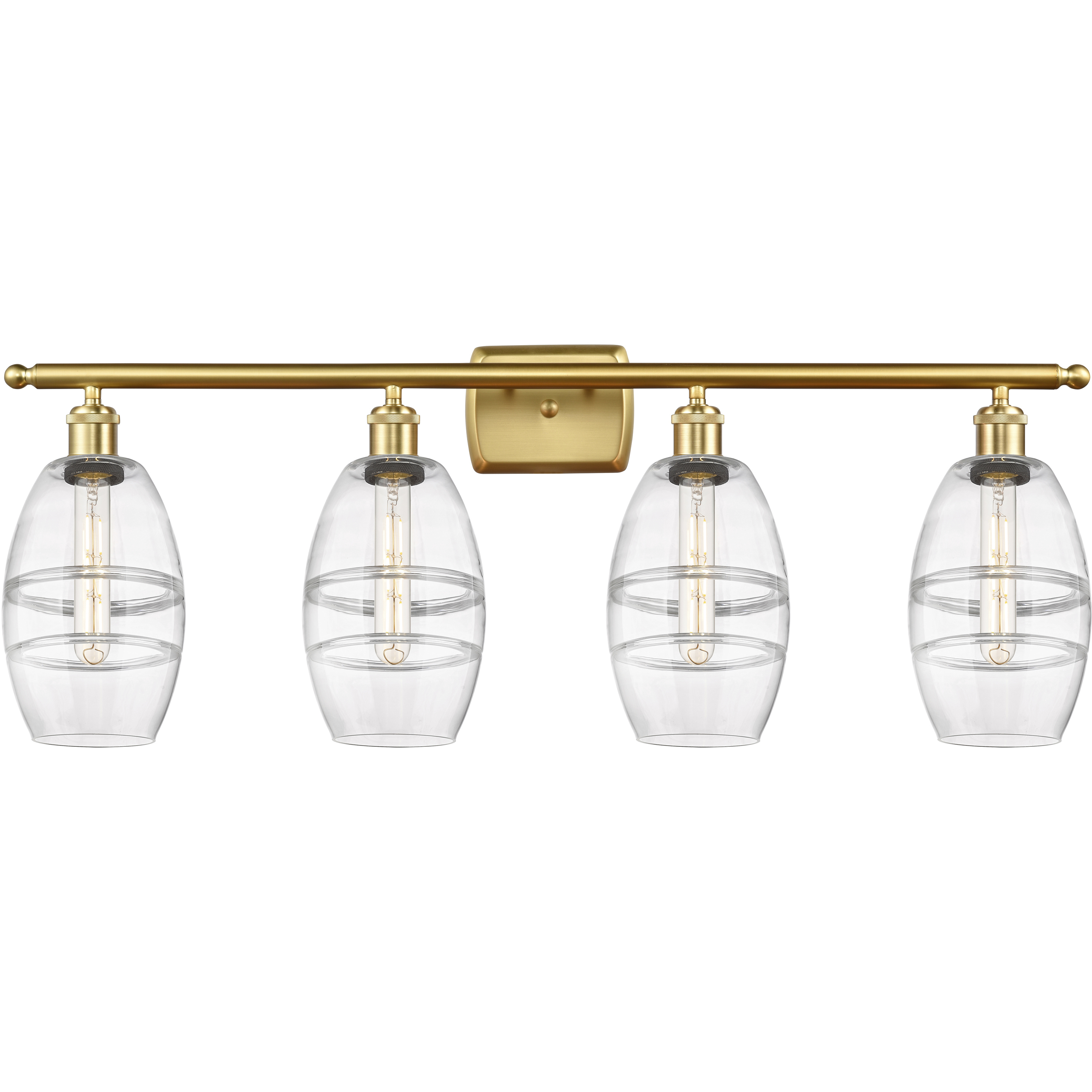 Ballston Vaz 4 Light 35.88 inch Satin Gold Bath Vanity Light Wall Light