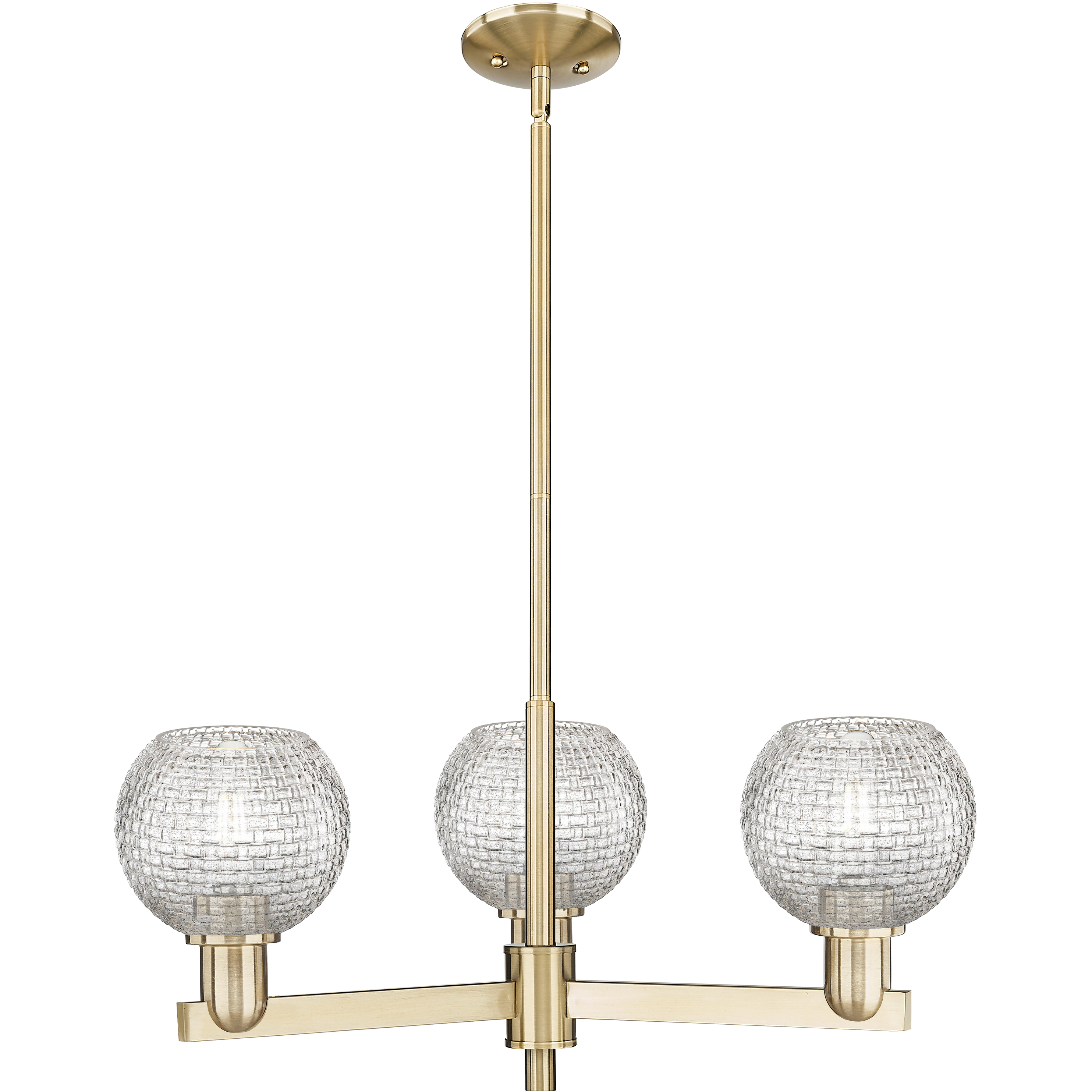 Arcadia Athens 3 Light 27.63 inch Champagne Bronze Chandelier Ceiling Light
