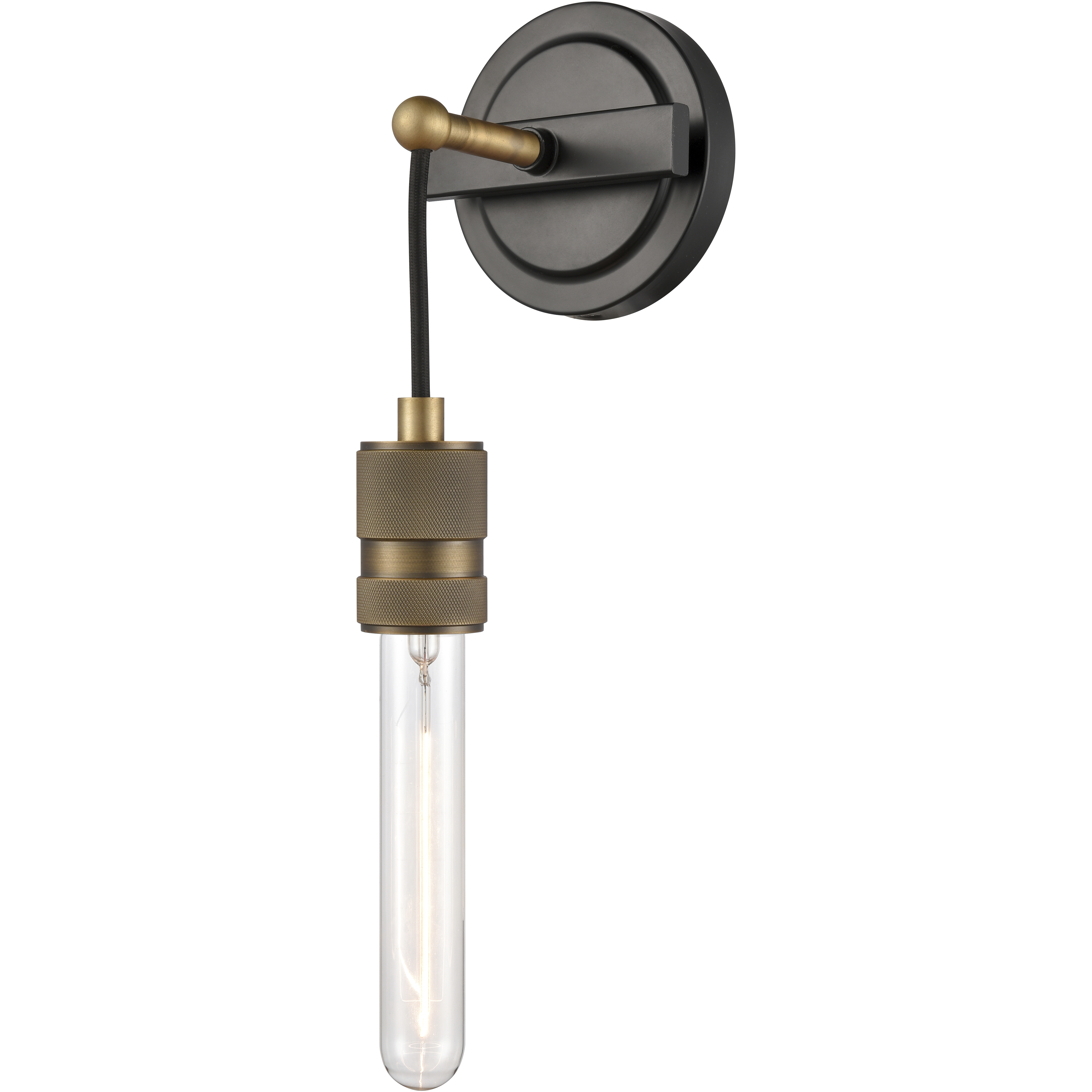 Restoration Ellis LED 4.5 inch Black Antique Brass Sconce Wall Light
